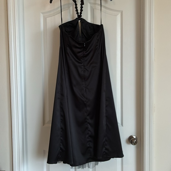 Vintage Signature by Robbie Bee π Black Rhinestone Halter Dress Size 12 - Picture 8 of 10